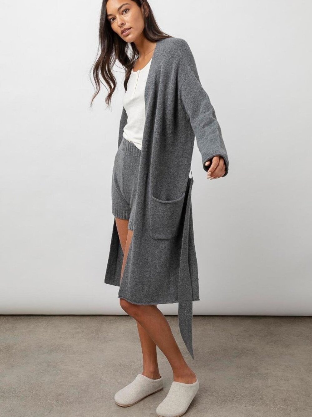 Rails | Ansel Longline Cardigan Robe In Oatmeal - Picture 9 of 11